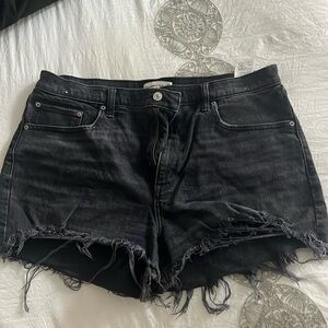 Abercrombie Black Jean Shorts